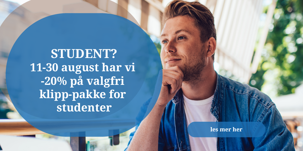 20 % rabatt på valgfri klipp-pakke til alle studenter